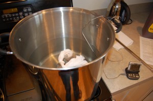 Steeping bag in the kettle